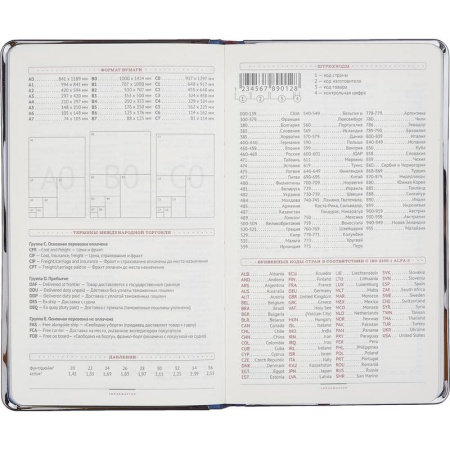 Ежедневник недатированный Bruno Visconti Bridge искусственная кожа А5 136 листов синий (серебристый обрез, 130х212 мм) (артикул производителя 3-528/01)