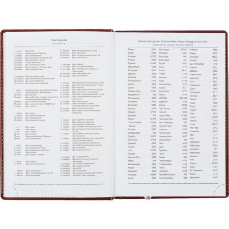 Ежедневник недатированный Attache Agenda искусственная кожа A5 176 листов коричневый (148x218 мм)