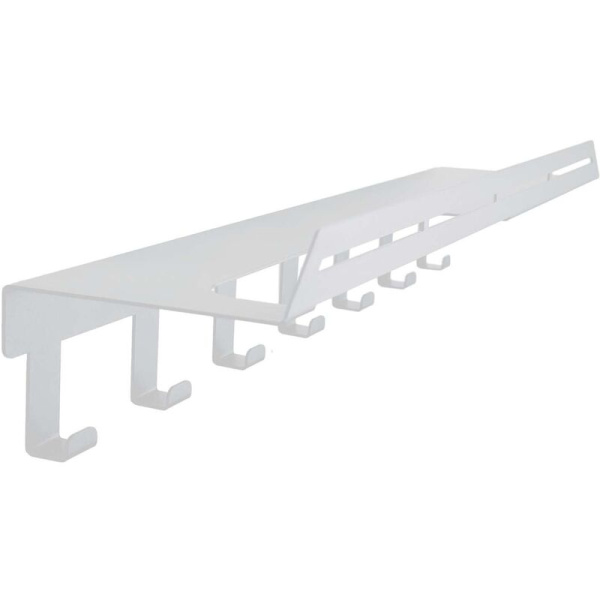 Полка для полотенца с крючками Liria RR2051W (белый)