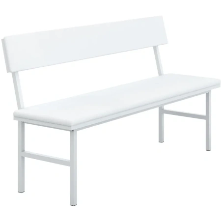 Банкетка НУМЛ-МСК БЛ/МСК-208 белая (винилискожа)