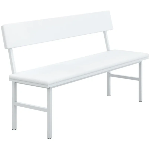 Банкетка НУМЛ-МСК БЛ/МСК-208 белая (винилискожа)