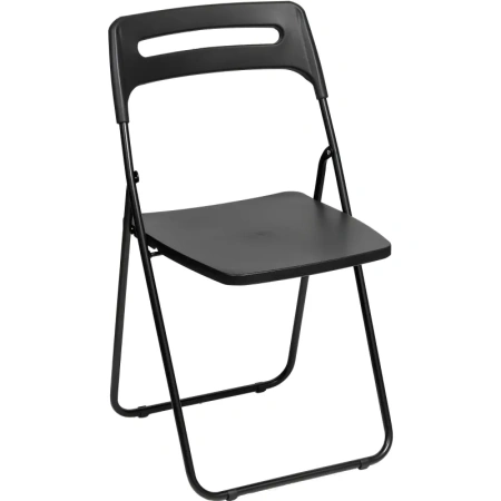 Стул раскладной Комус Мебель Folding чёрный (пластик)