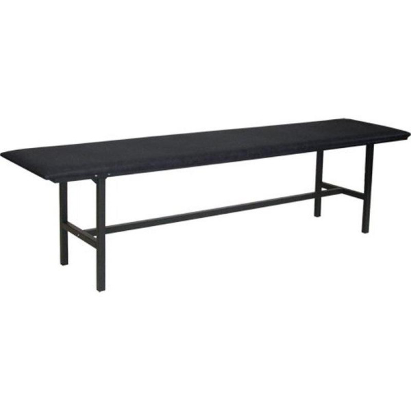 Банкетка четырехместная Берта БМ-4 разборная черная (искусственная кожа,  1800x430x475 мм)