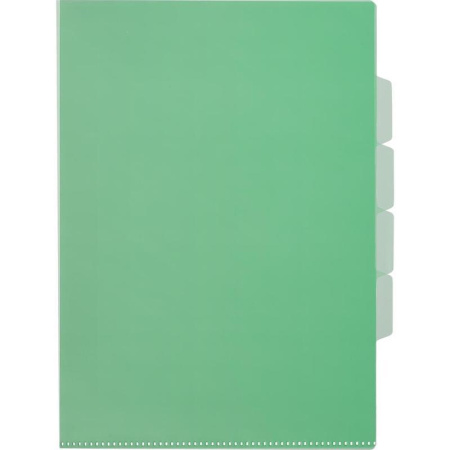 Папка-уголок А4 150 мкм (10 штук в упаковке, 3 отделения)