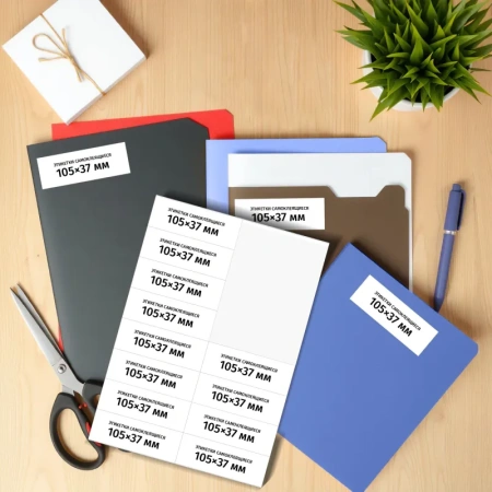 Этикетки самоклеящиеся ProMega Label белые 105х37 мм (16 штук на листе А4, 100 листов в упаковке)