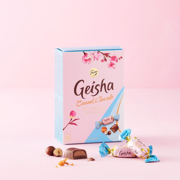 Шоколадные конфеты Geisha тертый орех/ирис/морская соль 150 г
