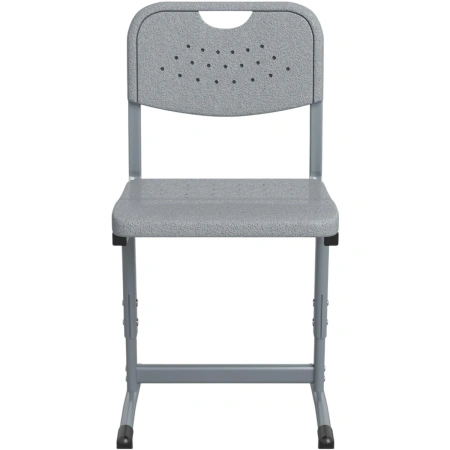 Стул ученический Универсал серый регулируемый рост 4-6/5-7