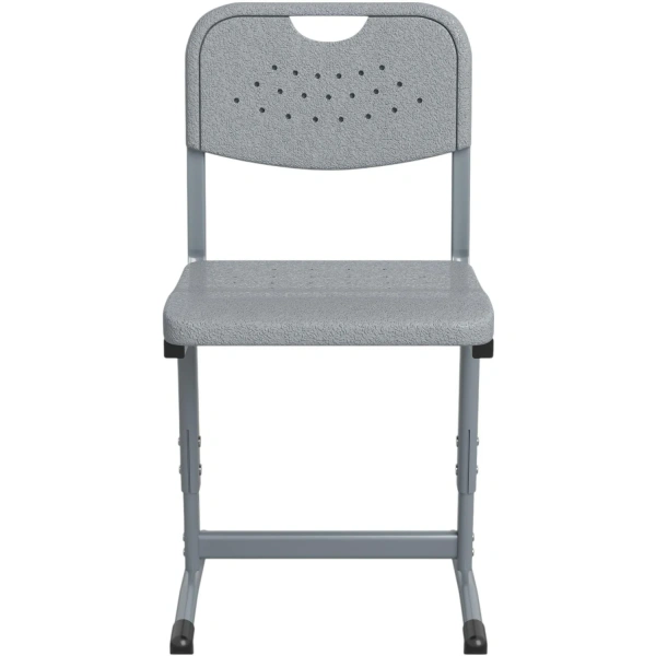 Стул ученический Универсал серый регулируемый рост 4-6/5-7