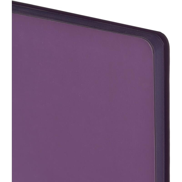 Ежедневник недатированный Attache Soft touch искусственная кожа А5 136 листов фиолетовый (фиолетовый обрез)