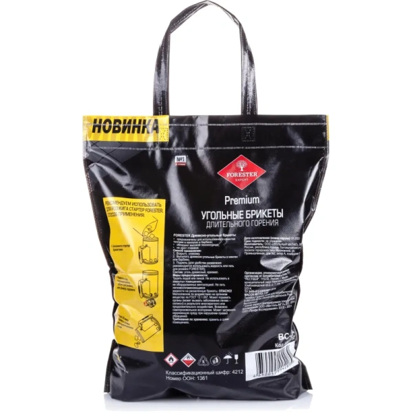 Брикет угольный Forester Премиум для гриля 3 кг