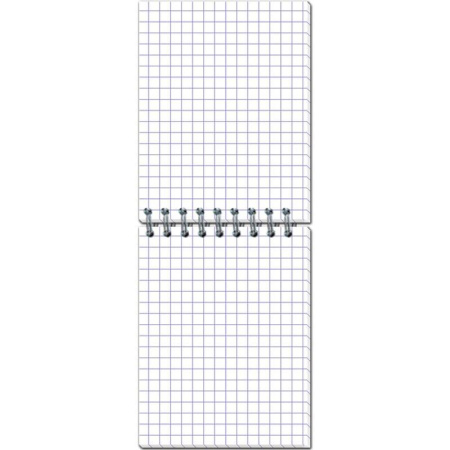 Блокнот Attache Города А7 40 листов разноцветный в клетку на спирали (74х105 мм)
