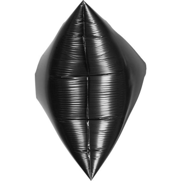 Мешки для мусора на 240 л Ромашка черные (ПВД, 38 мкм, в рулоне 10 штук,  90х130 см)