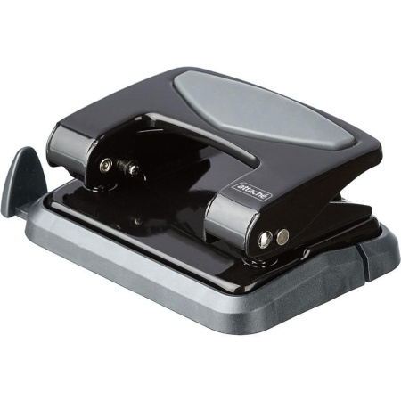 Дырокол Attache до 25 листов черный с блокиратором