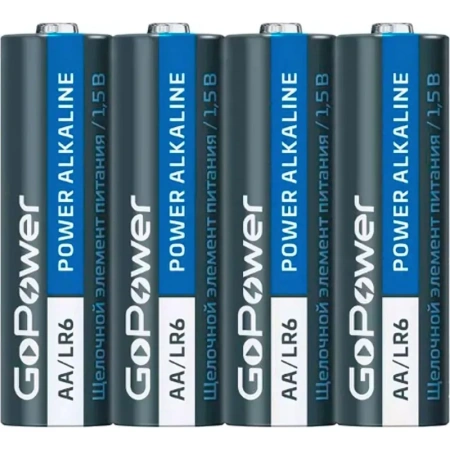Батарейка AA пальчиковая GoPower (4 штуки в упаковке)