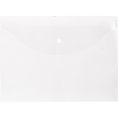 Папка-конверт на кнопке А4 прозрачная 0.1 мм (10 штук в упаковке)