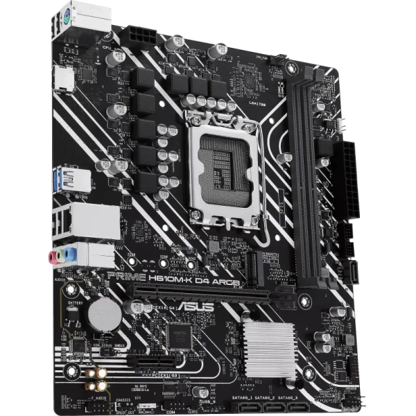 Материнская плата Asus Prime H610M-K D4 ARGB