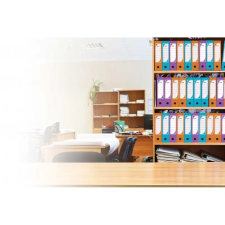 Короб архивный на 2-х завязках Комус А4 75 мм гофрокартон до 770 листов оранжевый