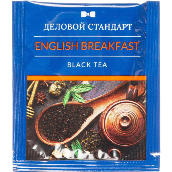 Чай Деловой Стандарт English Breakfast черный 100 пакетиков