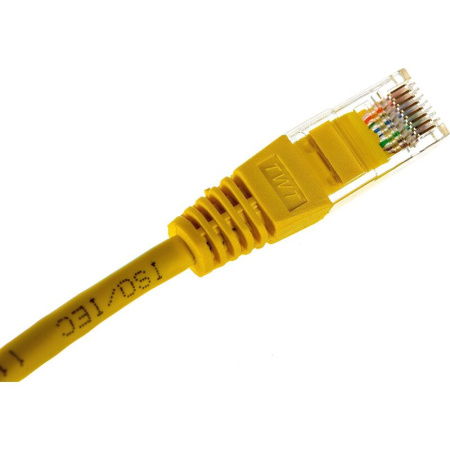 Патч-корд витая пара TWT TWT-45-45-0.3-YL cat 5e 0.3 м