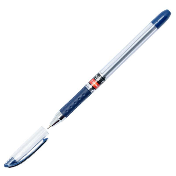 Ручка шариковая неавтоматическая масляная Unimax Max Flow синяя (толщина линии 0.5 мм)