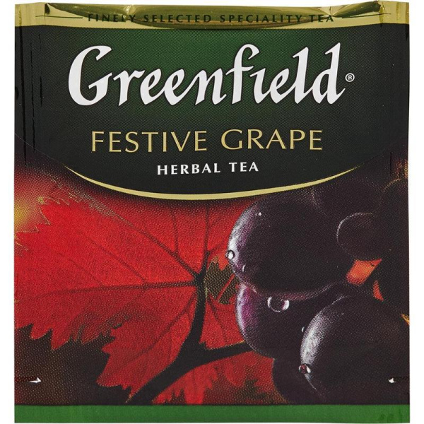 Чай Greenfield Festive Grape черный фруктово-ягодный 25 пакетиков