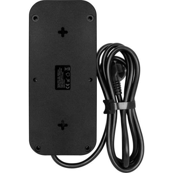 Сетевой фильтр Powercom SP-08 USB03AB на 8 розеток 3 метра