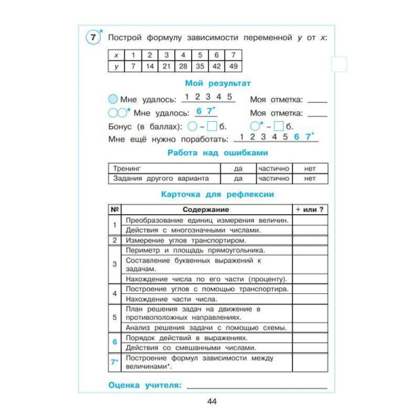 Тетрадь рабочая Контрольные работы по математике для 4 класса Часть 3  Петерсон Л.Г