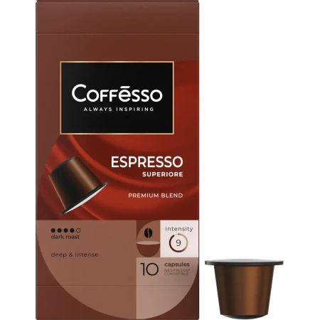 Кофе в капсулах для кофемашин Coffesso Ассорти 4 вкуса №2 (4 упаковки по  10 капсул)