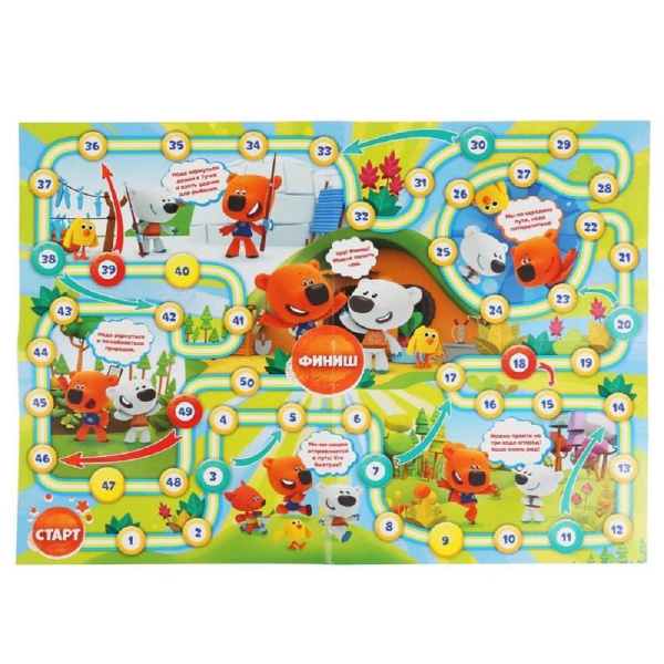 Настольная игра Умные игры Веселые приключения Ми-Ми-Мишки (300х240х270  мм)