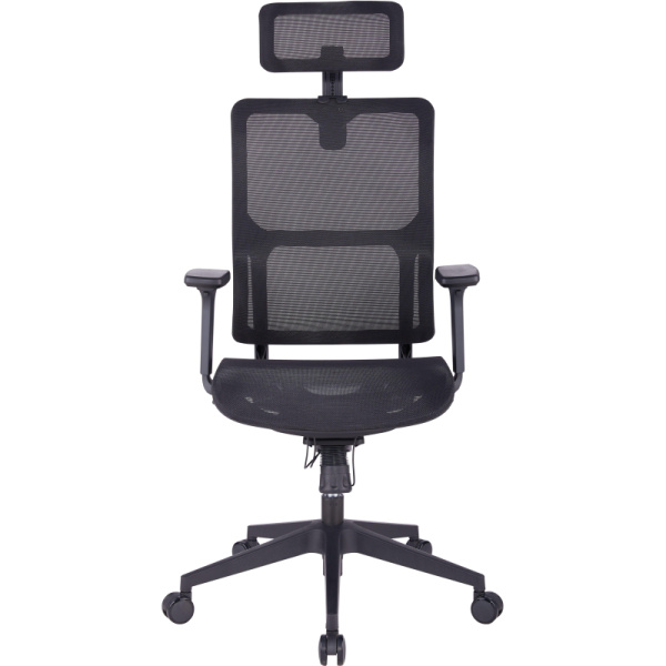 Кресло для руководителя Easy Chair 601 MC чёрное (сетка, пластик)