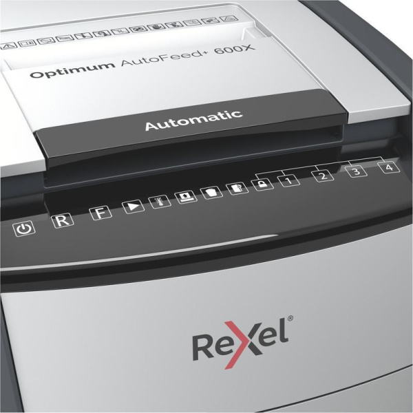 Уничтожитель документов Rexel Optimum AutoFeed+ 600X 4-й уровень  секретности объем корзины 110 л