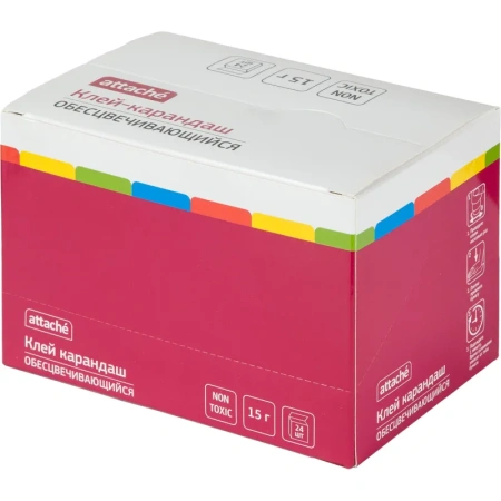 Клей-карандаш Attache 15 г обесцвечивающийся
