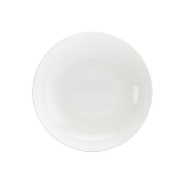 Тарелка Лайнз стеклянная 200 мм белая (Q1935)