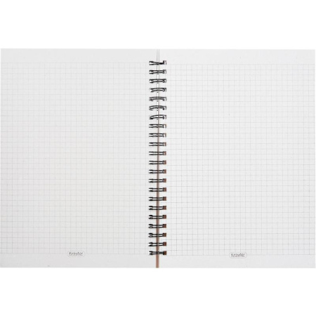 Бизнес-тетрадь Kroyter Офис А5 60 листов разноцветная в клетку на  спирали (145х206 мм)