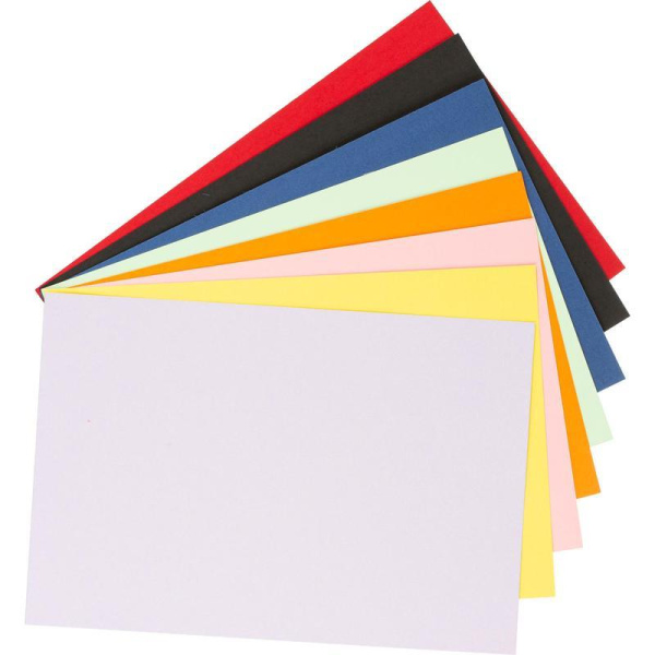 Картон цветной двухсторонний №1 School Горы (А4, 8 листов, 8 цветов,  немелованный)