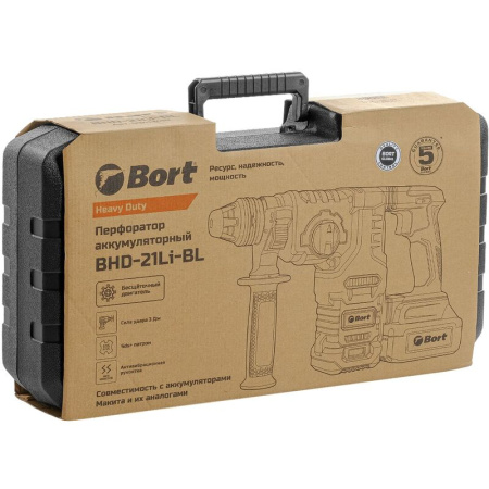 Перфоратор аккумуляторный Bort BHD-21Li-BL (93413410)