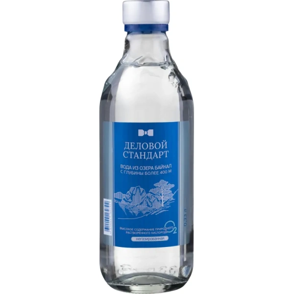 Вода питьевая Деловой Стандарт Байкальская негазированная стекло 0.33 л