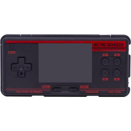 Игровая приставка (консоль) Retro Genesis Port 3000 16 ГБ черно-красная  + 4000 игр (Pkt201)