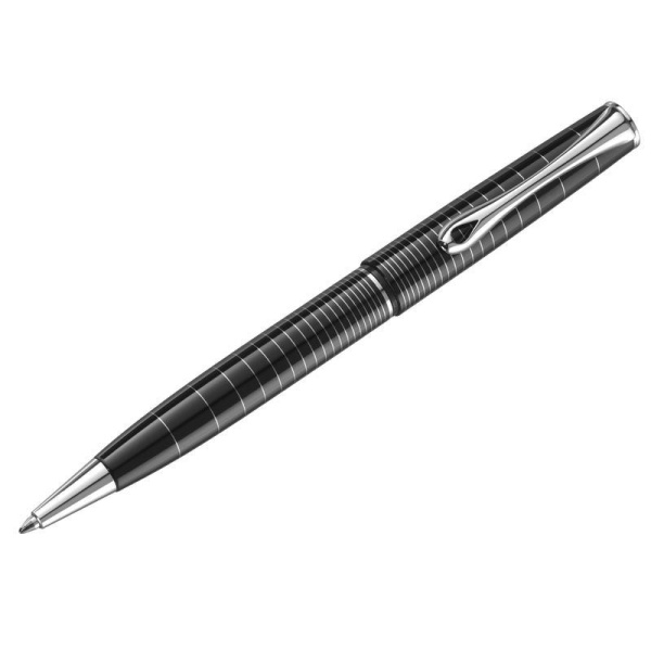 Ручка шариковая Diplomat Optimist ring цвет чернил синий цвет корпуса черный (артикул производителя D20000211)