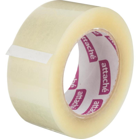 Клейкая лента упаковочная Attache 48 мм x 132 м 45 мкм прозрачная (морозостойкая) Клейкая лента упаковочная Attache 48 мм x 132 м 45 мкм прозрачная (морозостойкая)