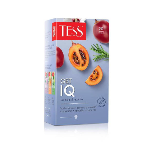 Чай Tess Get IQ focus&excite черный 20 пакетиков