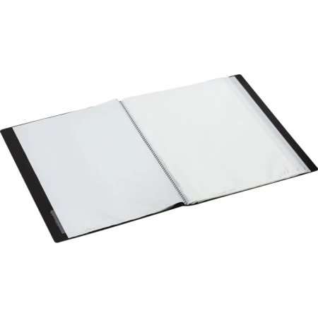 Папка файловая на 60 файлов Комус A4 25 мм сиреневая с внутренним карманом (толщина обложки 0.8 мм)