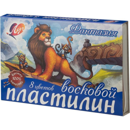 Пластилин Луч Фантазия 8 цветов со стеком