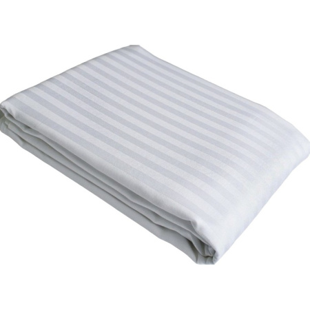 Пододеяльник 1.5-спальный 148х220 см страйп-сатин белый