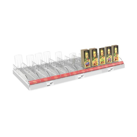 Лоток для выкладки плиточного шоколада пластиковый  (140х395х94 мм)