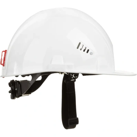 Каска защитная TOPFORT Стандарт 201 белая с храповым механизмом