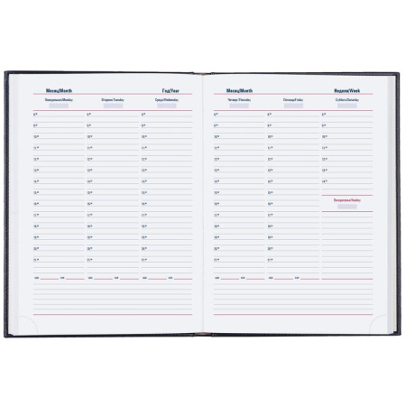 Еженедельник недатированный Attache Каньон искусственная кожа А4 72 листа синий (200x270 мм)