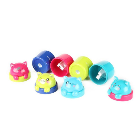 Точилка для карандашей M&G So Many Cats с контейнером пластиковая