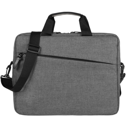 Сумка для ноутбука The First из полиэстера серая (6836.10)