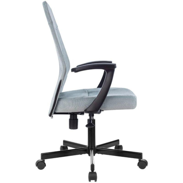 Кресло офисное Easy Chair 224 PPU серо-голубое (ткань, металл)